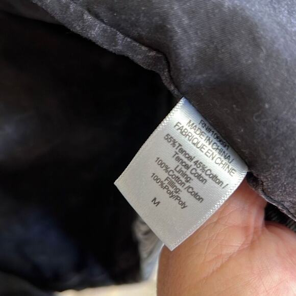 YFB Young Fabulous & Broke size medium quilted denim stonewashed jacket black - Picture 5 of 5